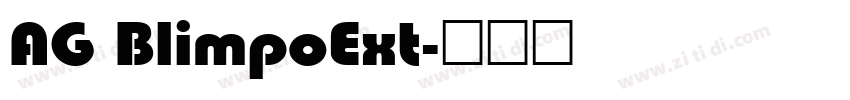 AG BlimpoExt字体转换